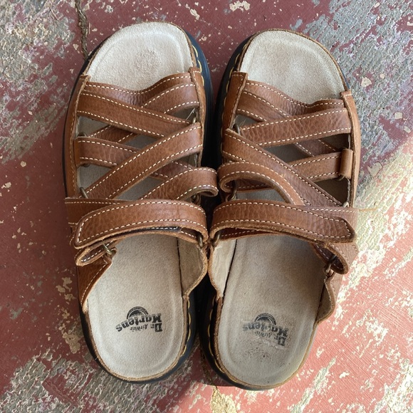 Vintage Dr Martens 10718 Dune Fisherman Y2K Chunky Slide Platform Sandal Sz 10 - Picture 2 of 9